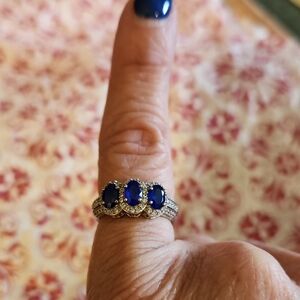 Elegant Blue Gemstone Ring